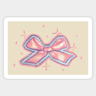 Pink Bow Ribbon Sticker